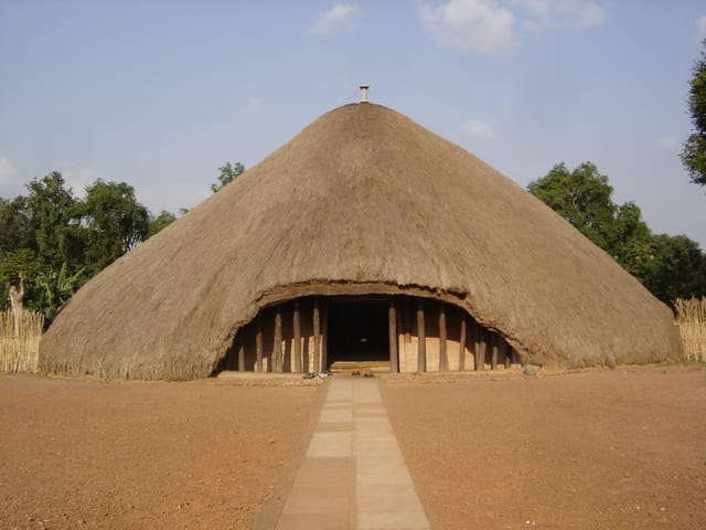 The Kasubi Tombs in Kampala, the thatched royal burial ground of the Buganda kings.