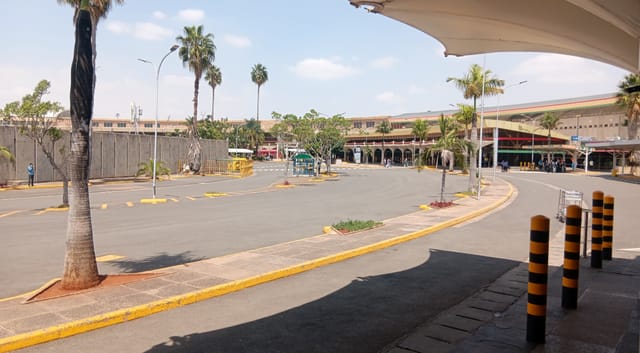 Jomo Kenyatta International Airport terminal building in Nairobi, Kenya