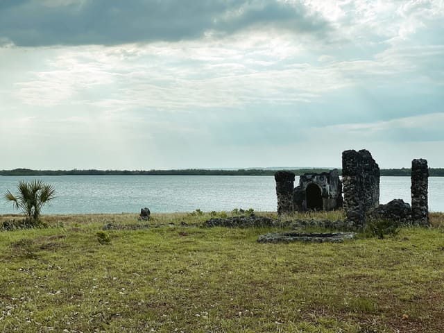 Stone ruins of Kilwa Kisiwani on the Tanzanian coast, once one of the richest trading cities in the medieval world.